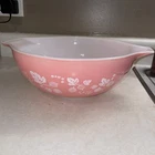 Pyrex Gooseberry Pink Cinderella Bowl 444 4 QT Vintage