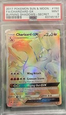 Pokémon Charizard GX Secret Rare 150/147 Sm-Burning Shadows Holo PSA 9
