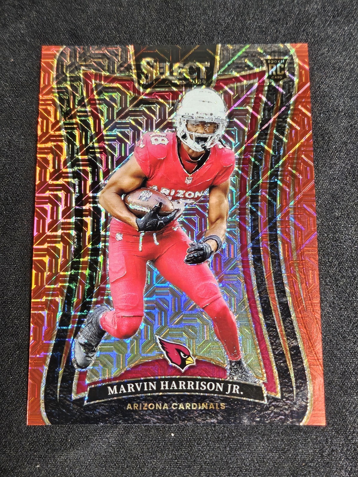 2024 Select Marvin Harrison Jr Red Mojo Color Match SSP 2/49 Suite Level Rookie