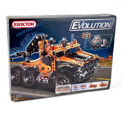 Erector Evolution Rimorchio Dumper 2 in 1 Set 6023687 Meccano Vero Metallo Giocattoli R Us - Foto 1 di 9