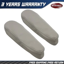 Gray Fits for Toyota Sequoia 01-07 Leather Seat Armrest Covers Size 10X13
