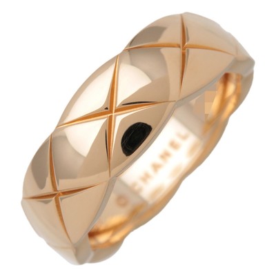 CHANEL COCO Crush Ring Medium #57 K18YG Yellow Gold US8 EU57
