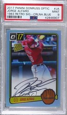 2017 Donruss Optic Carolina Blue Prizm /5 Jorge Alfaro PSA 9 MINT Auto 6we