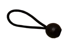 4" Black Ball Bungies Package of 100