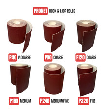 Sandpaper Sanding Roll Hook and Loop 115mm Roll P40 P80 P120 P180 P240 P320