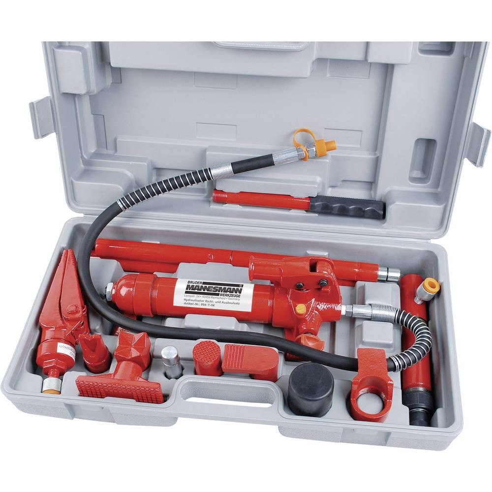 Kit de débosselage hydraulique M 094-T-04 avec écarteur et tubes de rallonge