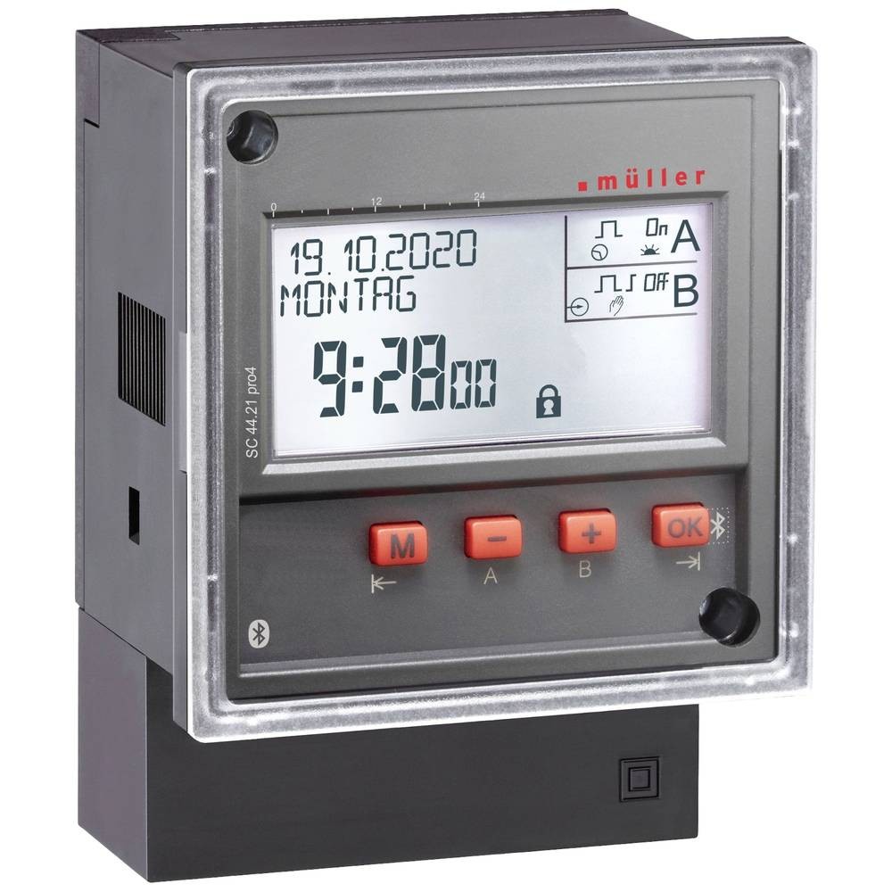 Minuterie numérique Müller SC 44.21 pro4 4000W programmable sur rail DIN