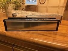 FIRESTOP INTUMESCENT LETTERBOX 12"/300MM SATIN SILVER (BLACK FRAME)