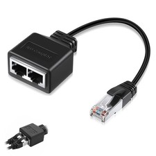 COZERI RJ45 Ethernet Splitter 1 zu 2, passive...