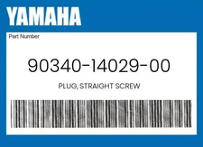 Yamaha Genuine Plug, Straight Screw - 90340-14029-00