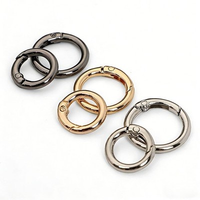 O Ring Openable Trigger Snap Key Bag Belt Strap Buckle Pendant Clip OD 20mm-40mm