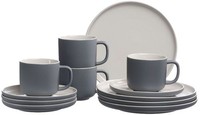 Ritzenhoff & Breker Kaffeeservice Jasper Grau 12-Teilig Aus Steinzeug