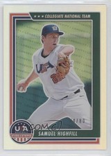 2022 Panini USA Baseball Stars & Stripes Holo Silver 74/80 Samuel Highfill 0p0