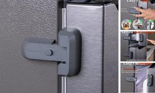 2-Pack Child Proof Fridge Lock with Adhesive - No Tools Required -