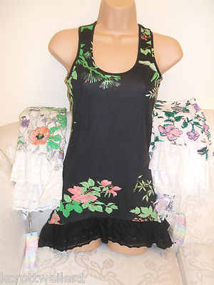 NEU MIT ETIKETT PRIMARK GRÖSSE 6 8 10 12 16 18 BLUMEN WESTE T-SHIRT STRANDKLEID NACHTKLEID
