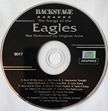 BACKSTAGE KARAOKE EAGLES 9017 CD G  12 GREAT SONGS DESPERADO HOTEL CALIFORNIA 