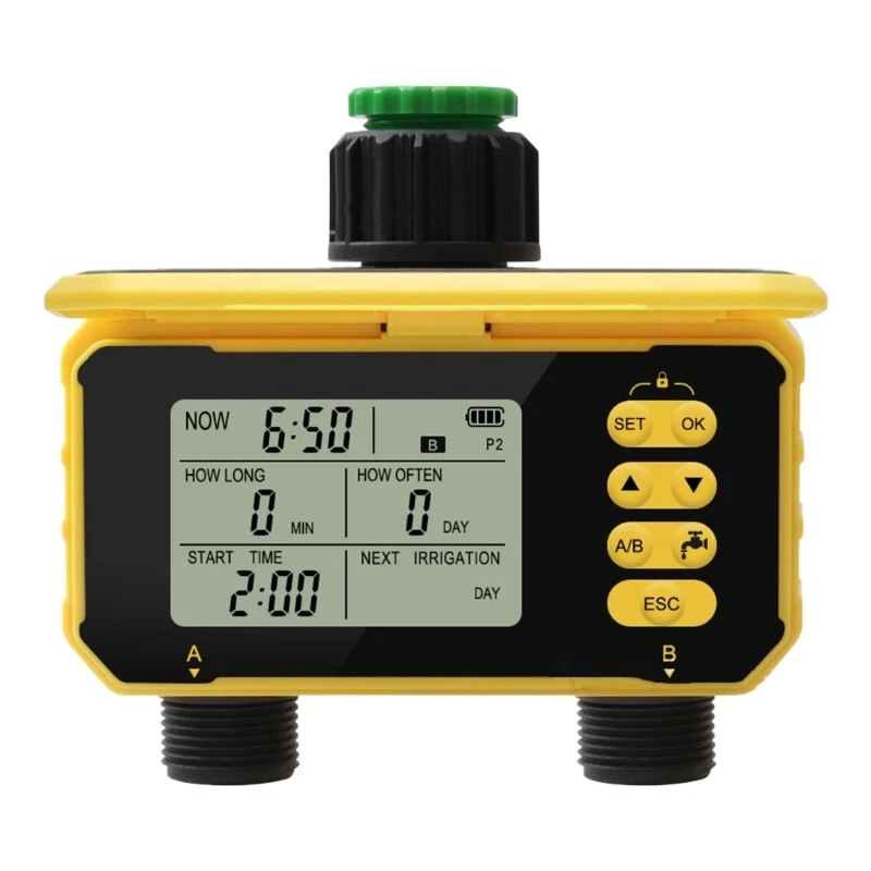 Solar Powered Digital Water Timer Valves for Irrigation in Homes Gardens