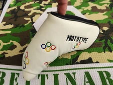 Rare Bettinardi Prototype Studio B Putter Headcover Head cover⛳⛳⛳⛳⛳White