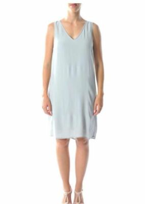 Vila Vinilla New Solid Dress Grey UK 14 Medium LN190 QQ 16