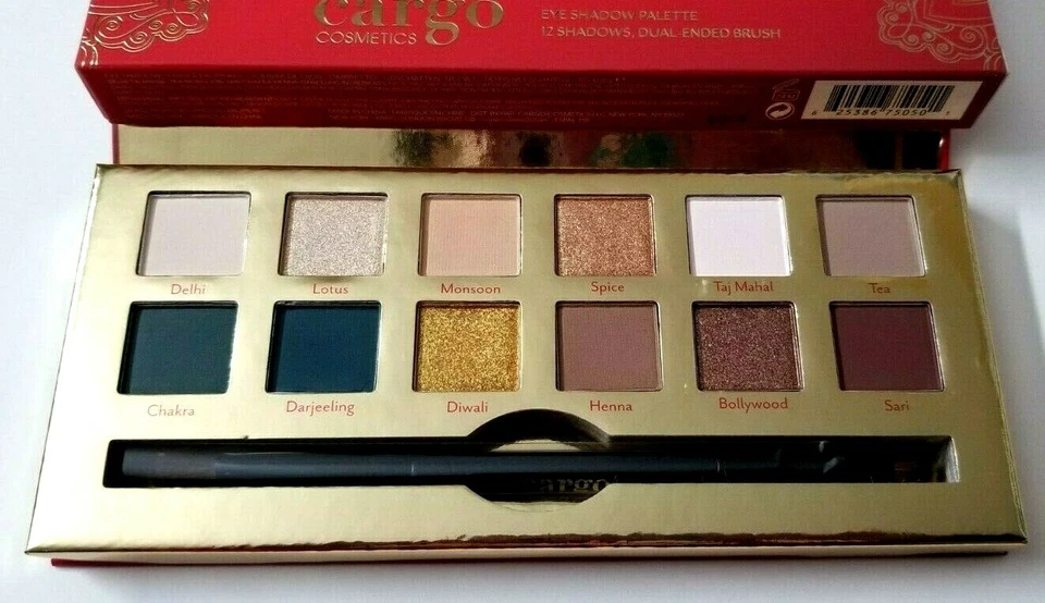 CARGO COSMETICS NAMASTAY IN INDIA EYE SHADOW PALETTE 12 Shadows, 1 Dual Brush - Image 3 of 4