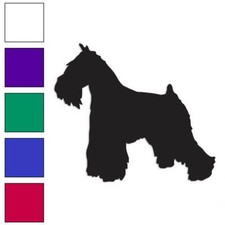 Perro Schnauzer miniatura, calcomanía de vinilo pegatina, varios colores y tamaños #1981