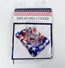 Inflatable Cooler Floating Pool Bar Liquor Soda Beer Floats Water Lake Patriotic
