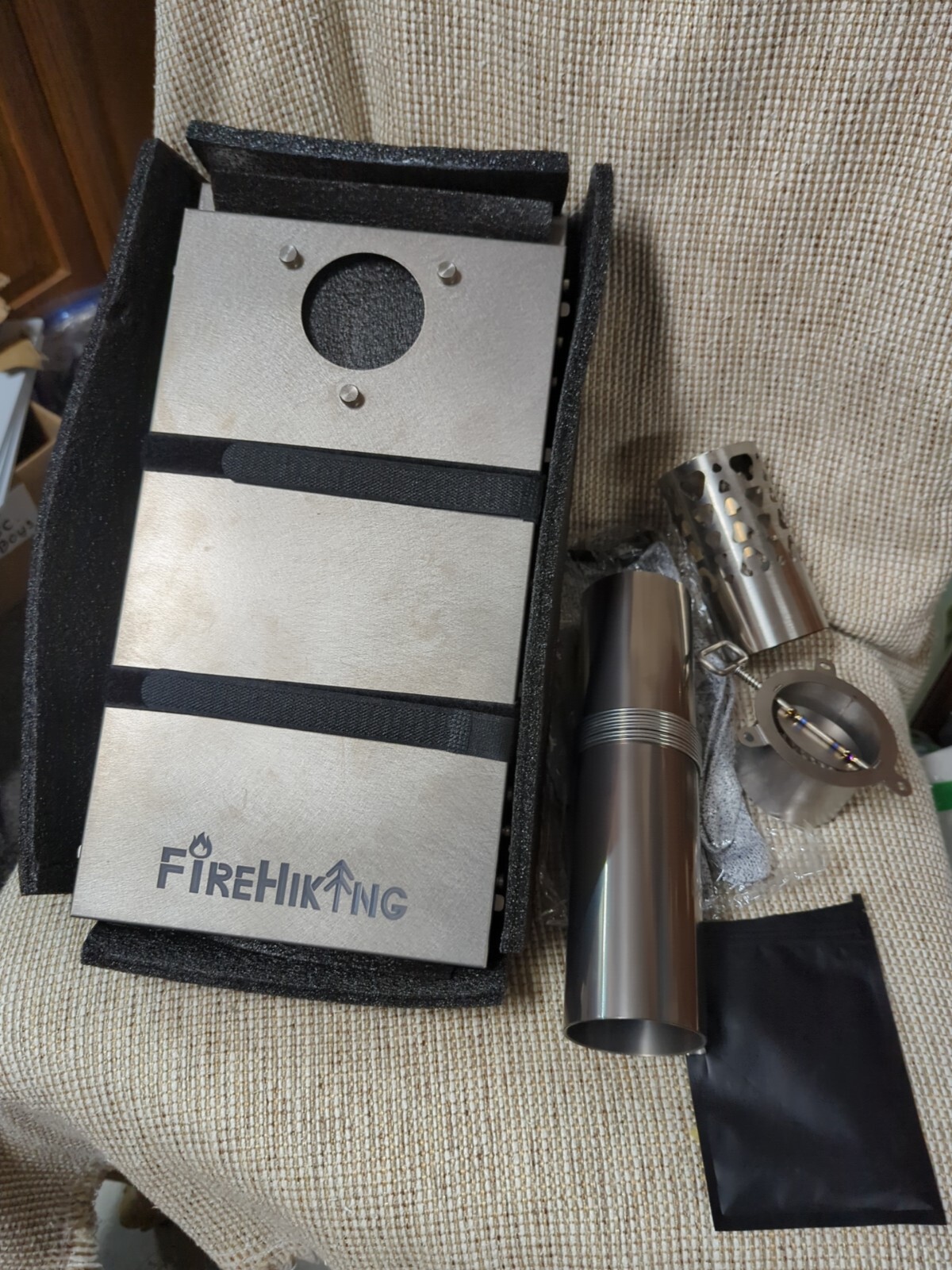 FIREHIKING Ultralight Titanium Stove Thickened TA1 Camping Tent Stove LANK...