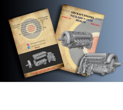 Print Scale Decals 1/32 Packard V-1650 Merlin