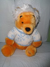 Disney Store Exclusive - Snowflake Sweater - Winnie the Pooh Plush - 12"