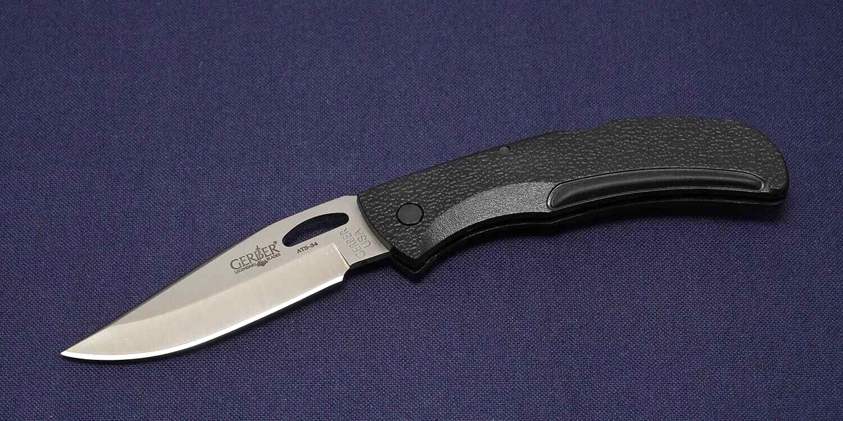 GERBER 6768 E-Z-OUT ATS-34 Clip First Run (BL) ATS-34 87mm Zytel