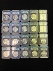 20 Mix Date/Mint Mark Morgan Dollars in ICG MS63 Morgan and Peace Dollar Tag