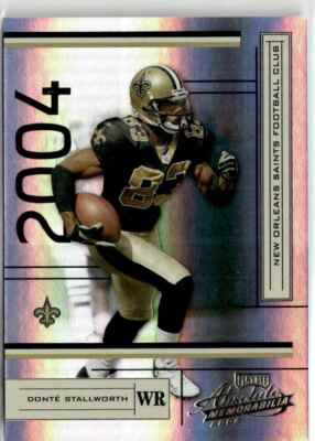2004 Playoff Absolute Memorabilia Donte Stallworth #820/1150 New Orleans Saints