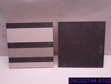 Qty 9 Pieces 3 Striped/6 Solid Gray : Ceramic Floor Wall Tiles 7-3/4" x 1/4"