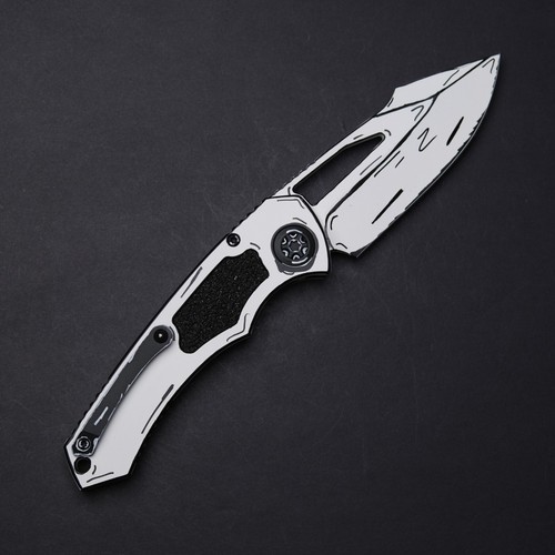 Heretic Knives Pariah Manaul Cel Shaded - White Shading / MagnaCut Blade - Picture 2 of 11