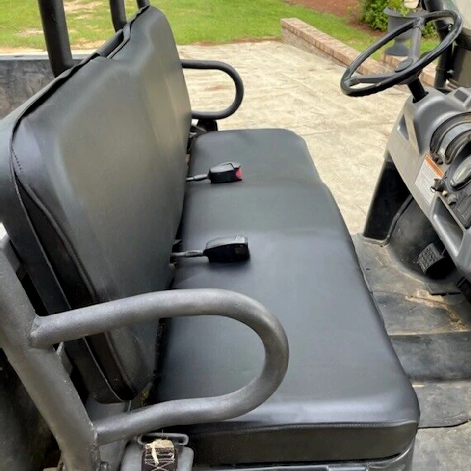 Juego de funda de asiento para 02-08 Polaris Ranger 425 500 700 UTV 6x6 4x4 4X2 Sport negro Foto 4 de 4