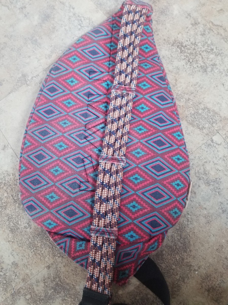 Kavu Rope Sling Crossbody Bag Southwest/ Aztec Print - Red  display picture 1