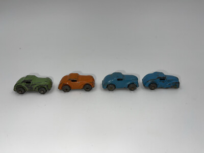 BARCLAY 1930-40'sAUTO TRANSPORTER 4 CARS W/METAL Wheel
