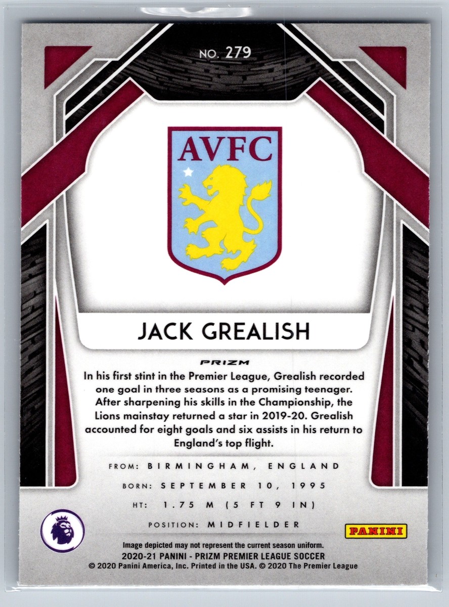 2020-21 Panini Prizm Premier League #279 Jack Grealish