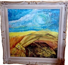 Ukrainian/Cdn. post-impressionist:  H. Novakiwska's "Wheat fields of Ukraine"