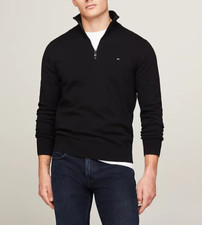 Image of TOMMY HILFIGER - HALF ZIP JUMPER-SALE.