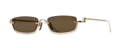 Gucci GG1278S Gold/Brown (001) Sunglasses | eBay