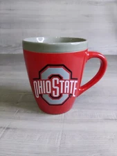 Ohio State Buckeyes 12oz Coffee Cups Mug. Red/Grey