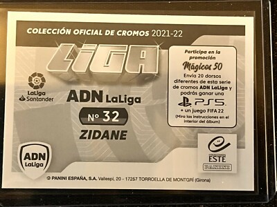 ZIDANE REAL MADRID France PANINI LA LIGA 2021 2022