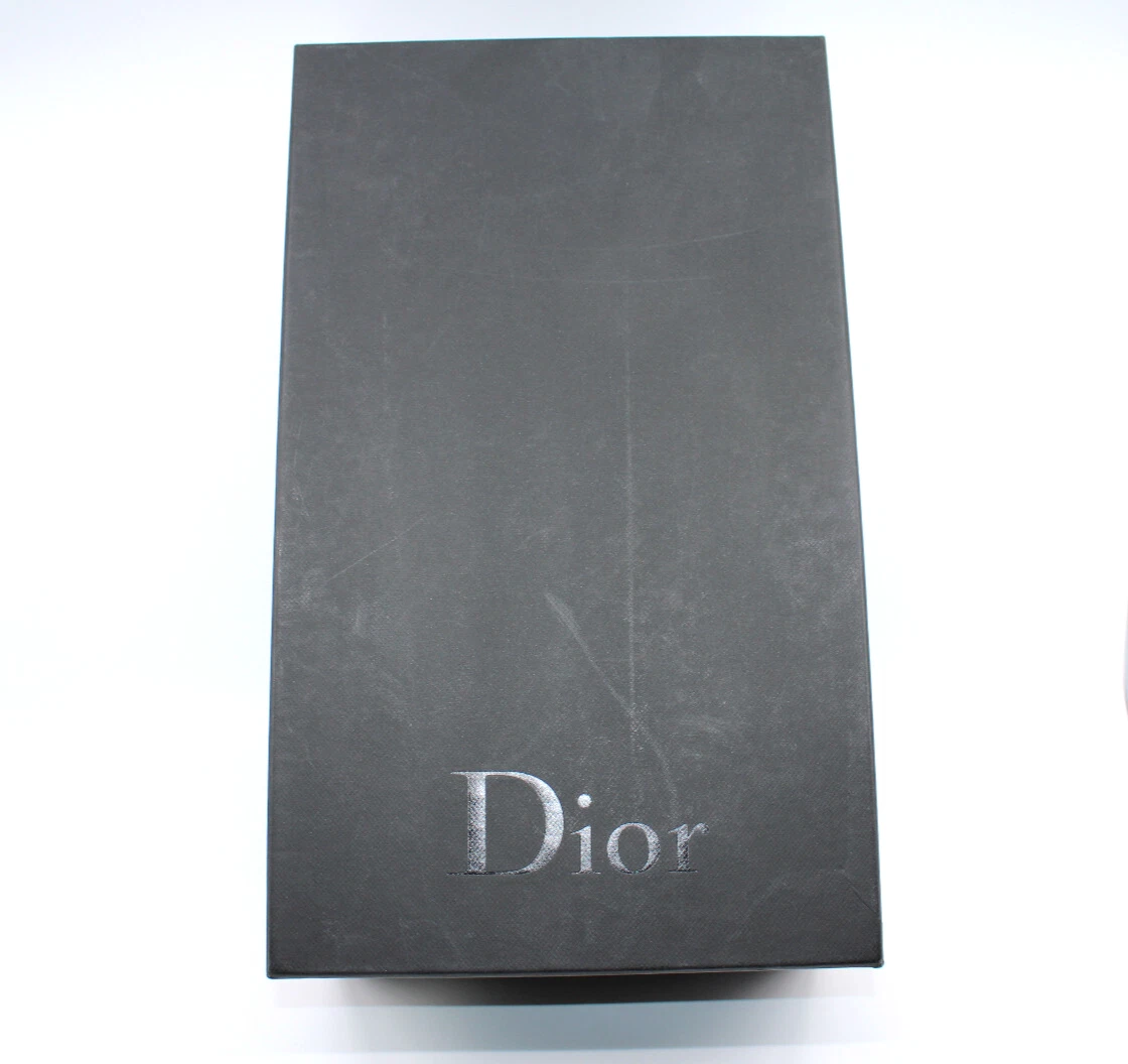 Authentique boîte vide chaussures DIOR noire avec papier de soie 14