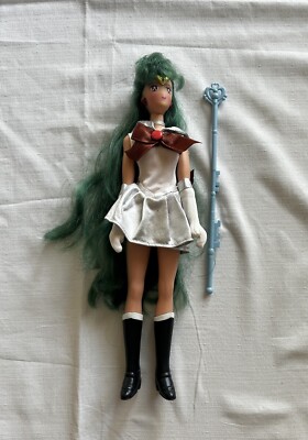 Sailor Moon Pluto Adventure Doll 11.5'' 1995 With Staff