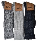 3 Pairs of Mens Thick & Warm Heavyweight Socks - Wool Blend