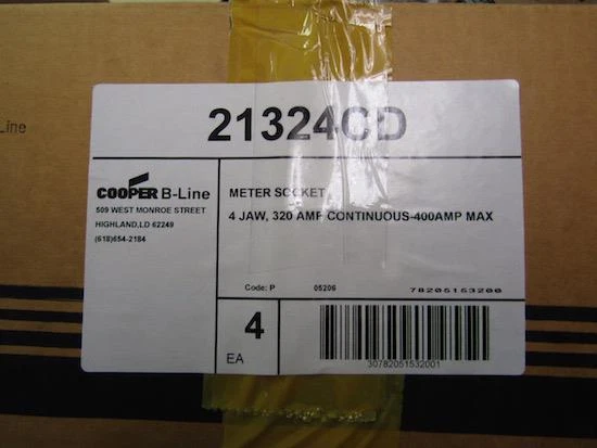 COOPER B-LINE 21324CD METER SOCKET - Image 3 of 3