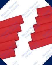 10 PCS 2/0 1/0 Gauge AWG Heat Shrink Tube 3/4 x 1.5 in Red MARINE QUALITY