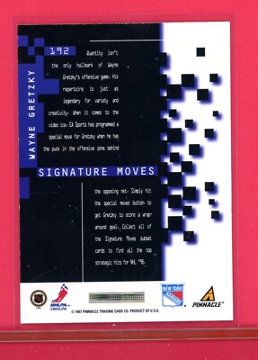 Wayne Gretzky 1997-98 Pinnacle EA Sports NHL Signature Moves Card