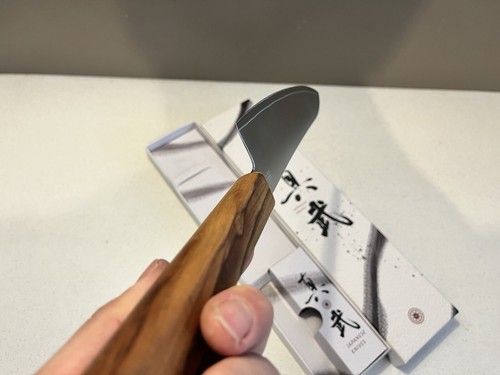 Japanese Gyuto/Chef knife/真 武*银司/3 layers steel/Brand New With Box 18.5cm - Picture 7 of 8